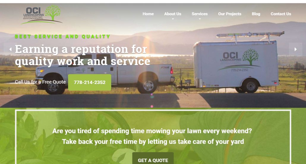 OCI-landscaping-website-design
